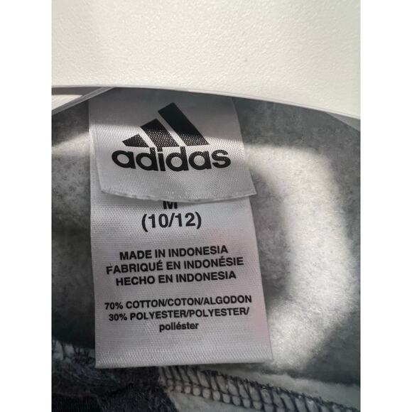 Adidas Girls Comfy Animal Print Activewear Hoodie Gray 10/12 - Picture 6 of 6